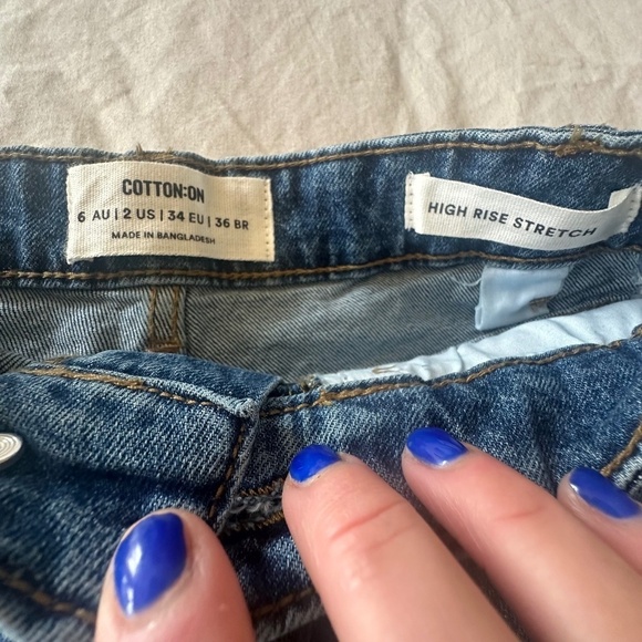 Cotton On High Rise Classic Stretch Jean Short - Picture 5 of 8